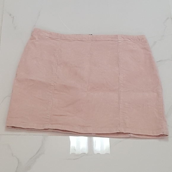 Forever 21 Pink Corduroy Mini Skirt Medium - Picture 2 of 5